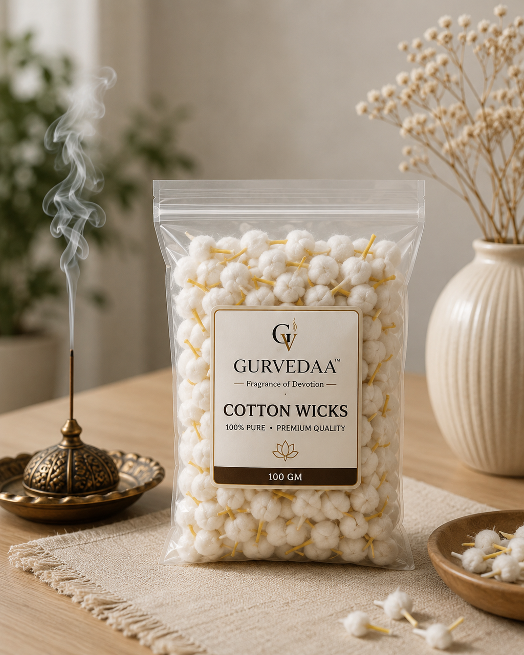 Cotton wicks for Pooja (Rui Batti)