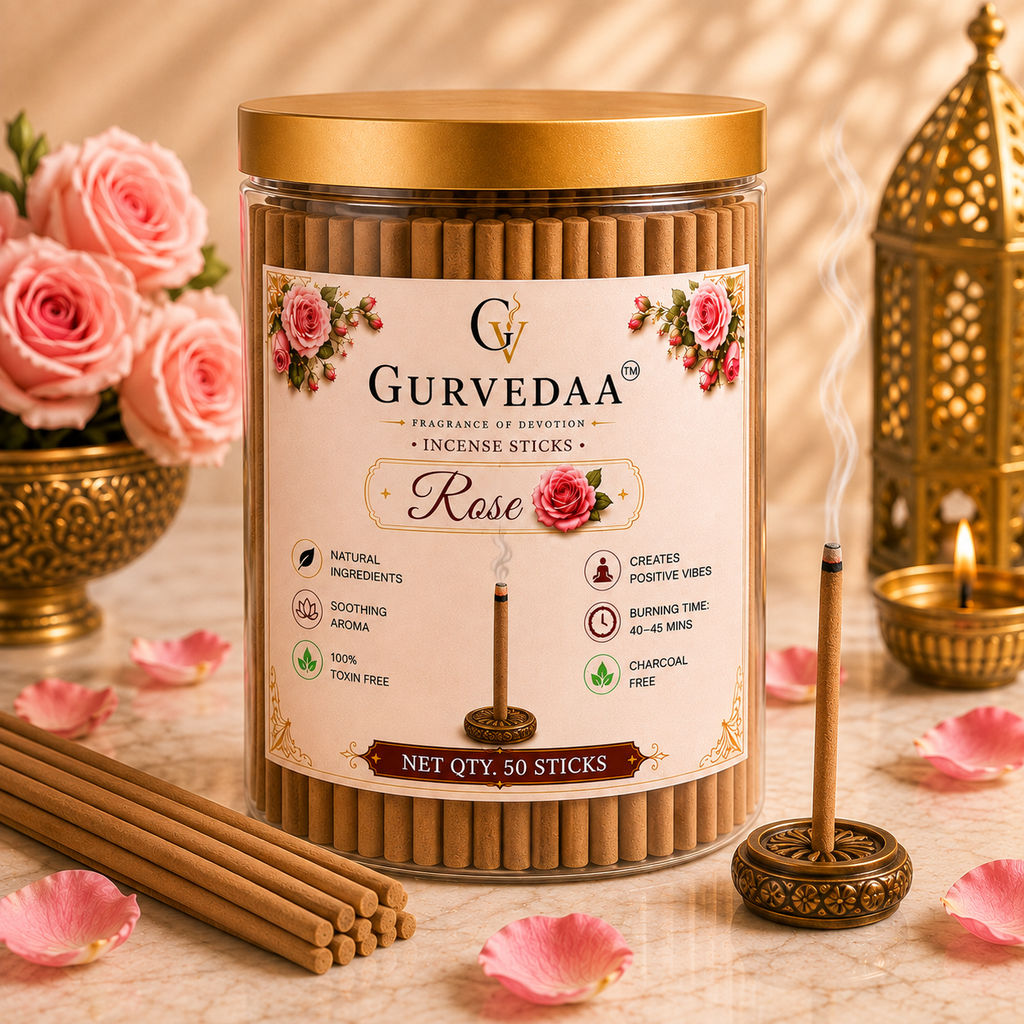 Rose Incense Sticks- Pack of 50 sticks