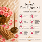 Rose Incense Sticks- Pack of 80 sticks