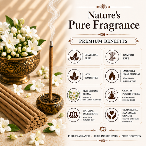 Jasmine Incense Sticks- Pack of 50 sticks