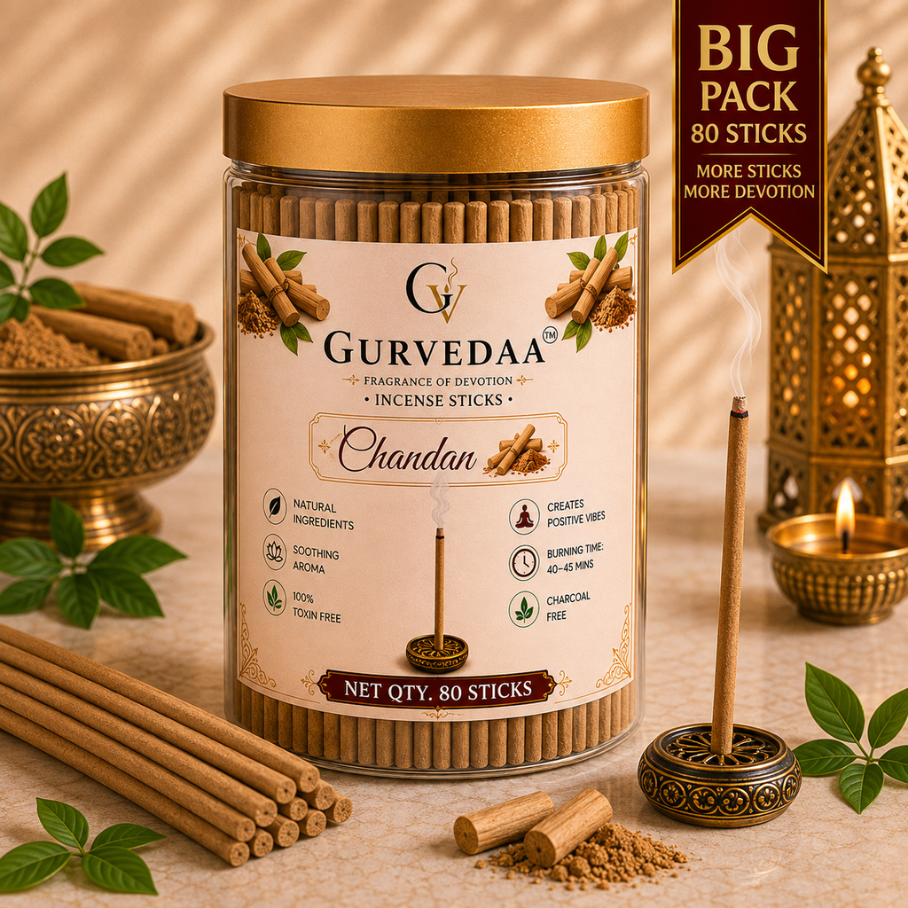 Sandalwood Incense Sticks- Pack of 80 sticks
