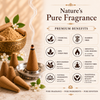 Sandalwood Dhoop Cones – Pack of 50 Cones