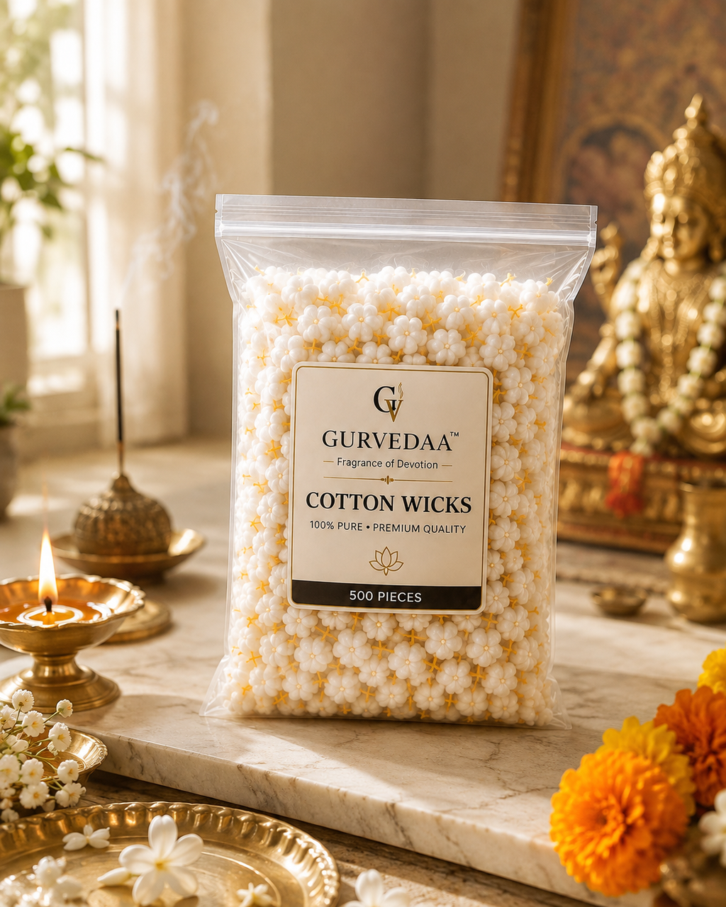 Cotton Wicks For Pooja (Rui Batti)