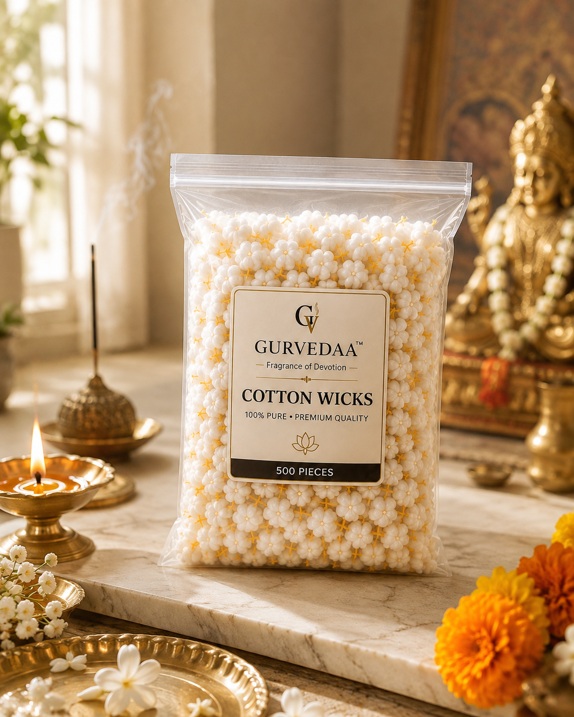 Cotton Wicks For Pooja (Rui Batti)
