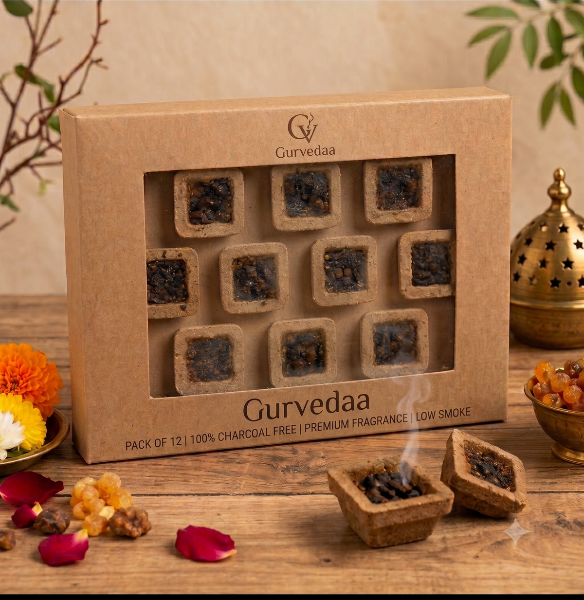 Gurvedaa Premium Hawan Cups (Sambhrani Cups) | Pack of 12cups |