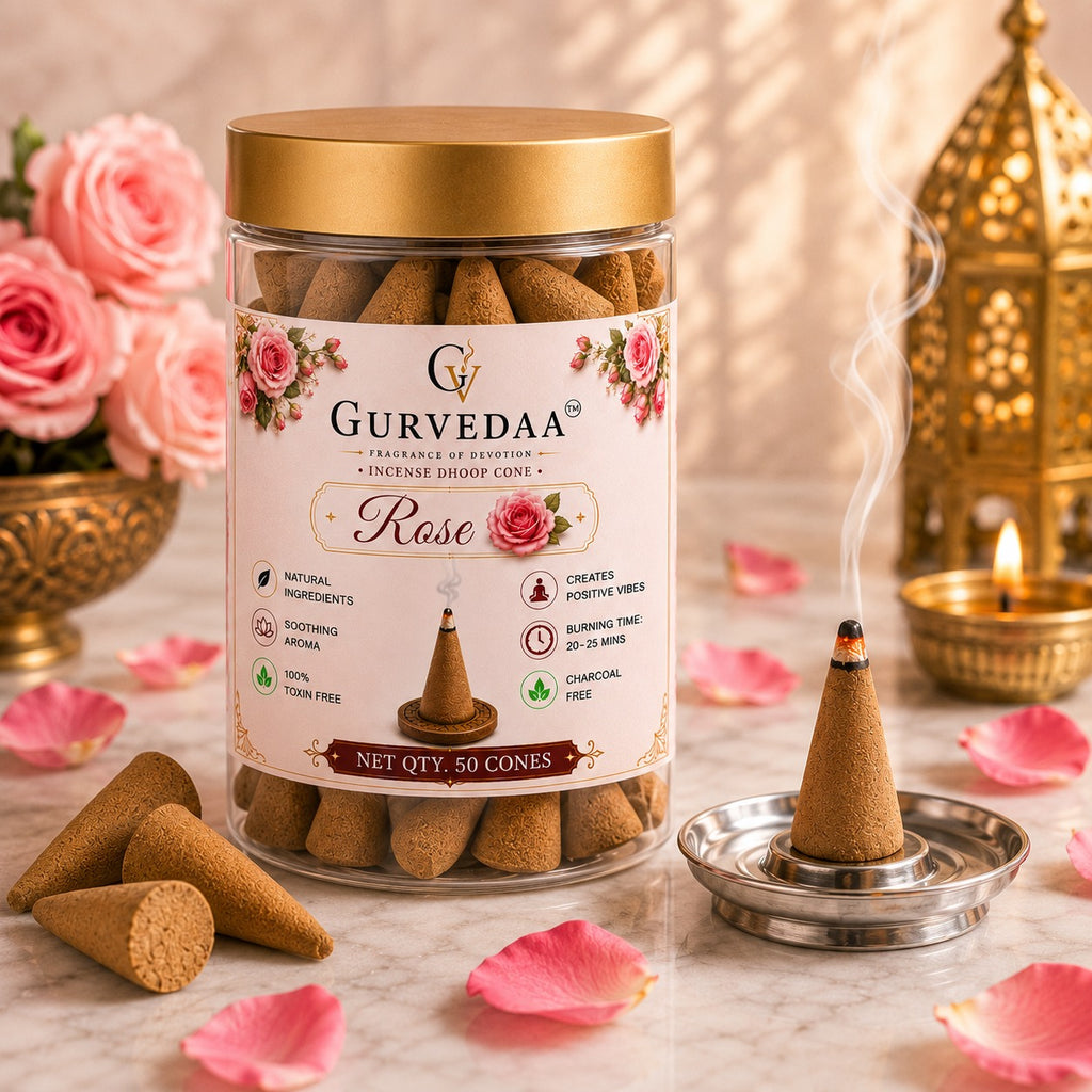 Rose Dhoop Cones – Pack of 50 Cones