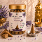 Lavender Dhoop Cones-Pack of 50 cones