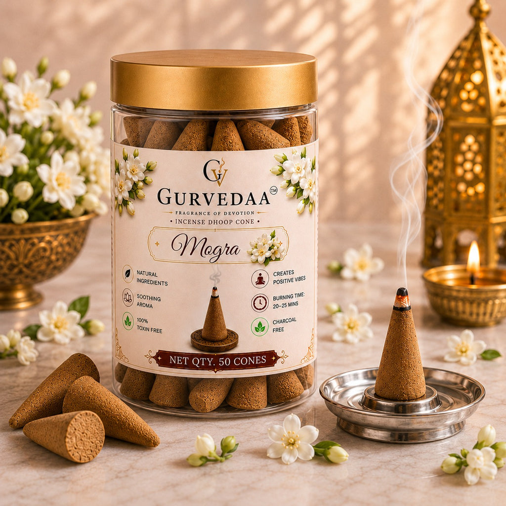 Mogra Dhoop Cones - Pack of 50 cones